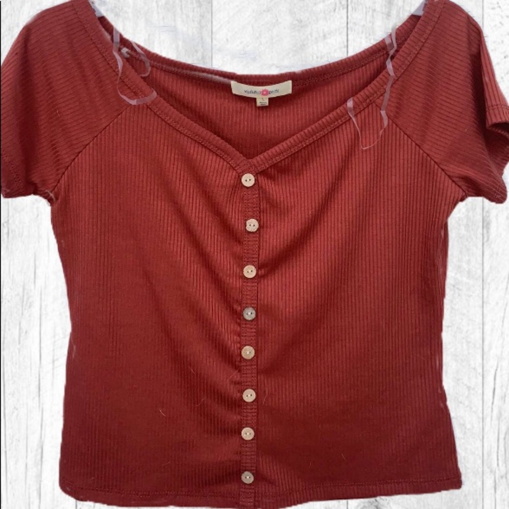 Burgundy Red Top